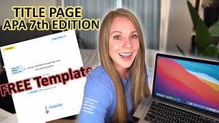 How to create a TITLE PAGE in APA format in 2024 [upl. by Hanako]