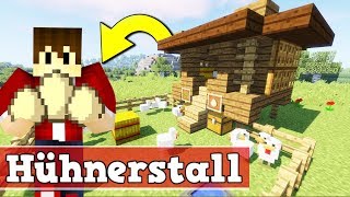 Wie baut man eine funktionierende Hühnerfarm in Minecraft  Minecraft Hühnerfarm bauen deutsch [upl. by Ihcur615]