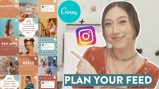 HOW TO PLAN YOUR INSTAGRAM FEED USING CANVA  Why I dont use planning or scheduling apps [upl. by Inneg]