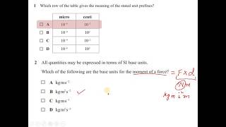 Edexcel IAL physics New Spec unit 1 Oct 19 part 1 [upl. by Hau160]