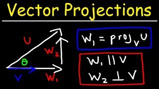 Calculus 3  Vector Projections amp Orthogonal Components [upl. by Anilrats]