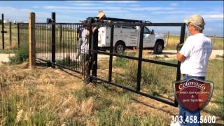 Denver Cantilever Driveway Gate Installation [upl. by Selinski174]