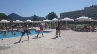 Messonghi Beach Resort Corfu Zumba [upl. by Nilahs]