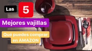 Las 5 mejores VAJILLAS que puedes comprar en AMAZON [upl. by Lecroy]