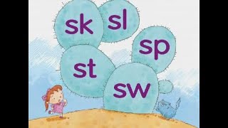 Phonics Kids 4B Unit 4  Consonant Blends  quotsquot Blends  sk sl sp st sw [upl. by Aeneus]