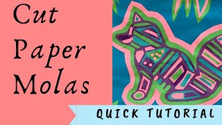 Paper Molas  full length tutorial on how to create a paper mola similar to molas from Panama [upl. by Dimitri]