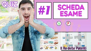 SCHEDA ESAME 1  40 QUIZ  QUIZ PATENTE [upl. by Bruni]