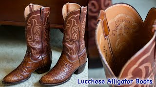 Lucchese Alligator Boots San Antonio in 4k UHD [upl. by Dowdell]