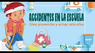 Accidentes escolares niños [upl. by Ilzel]