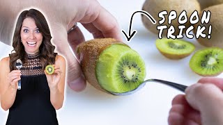 How to Cut a Kiwi  3 Easy Ways [upl. by Srini]