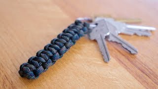 SUPER EASY Paracord Keychain in 90 SECONDS [upl. by Sirromaj]