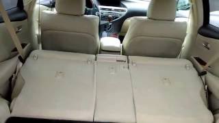 Lexus RX350Rear Split FoldingSliding Seat howto [upl. by Rawley63]