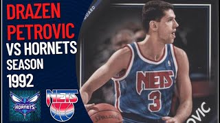 Dražen Petrović VS Charlotte Hornets  1992 [upl. by Behn]