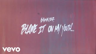 blink182  Blame It On My Youth Lyric Video [upl. by Bandler754]