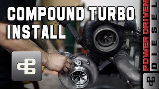 Compound Turbo Install  Power Driven Diesel [upl. by Garbers582]