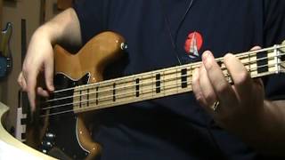 Boz Scaggs Lido Shuffle Bass Cover [upl. by Neville]