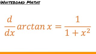 Derivative of arctan x [upl. by Aerbma]