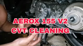 Aerox 155 V2 CVT cleaning [upl. by Kimbra650]