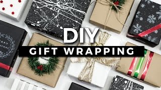 DIY Gift Wrapping Ideas 10 Creative Ways to Wrap a Present  GIVEAWAY [upl. by Nomla]