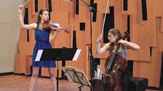 Bach Double Violin Concerto  Violin amp Cello  Duo Parnas [upl. by Woolcott]