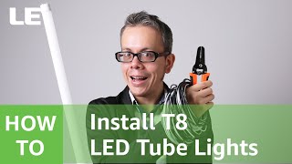 How to install T8 LED Tube Lights  Type B LED Tube  Ballast Bypass [upl. by Ahsinyt670]