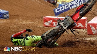 Wildest moments from 2021 Supercross season  Motorsports on NBC [upl. by Lerim919]