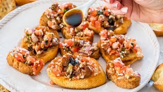 Easy Bruschetta Recipe [upl. by Aimet]