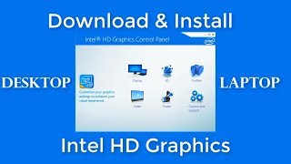 How To Download amp Install Intel HD Graphics Driver For Laptop amp Desktop [upl. by Marguerie]