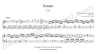 Mozart  Sonata K 545 13  Allegro  Urtext [upl. by Flodur]