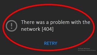 How To Fix There Was A Problem With The Network Error Code 404  Youtube Problem [upl. by Aratal]