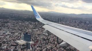 Aterrizaje a Ciudad de Mexico Interjet A320 Excelente vista de la ciudad AICM DF [upl. by Adnohrahs]