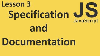 JavaScript Specification and Documentation [upl. by Atnwahsal594]