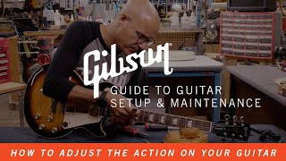 How To Adjust the Action on Your Electric Guitar [upl. by Allesig]