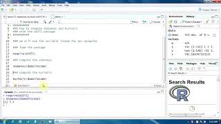 12 Determining the Skewness and Kurtosis in R [upl. by Lisa]