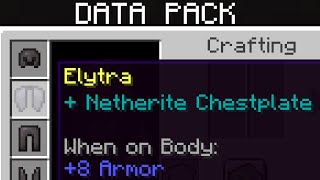 Armored Elytra  116118 Data Pack [upl. by Naened962]