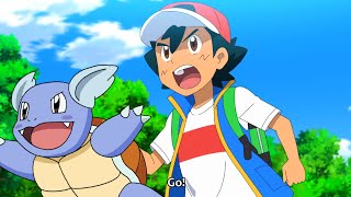 ASH SQUIRTLE EVOLVE FINALLY Pokemon Journeys Episode  Why Ash Squirtle And Bulbasaur Dont Evolve [upl. by Oiril]