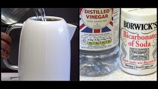 HOW TO DESCALE A KETTLE WITH BICARBONATE OF SODA [upl. by Aihsel]