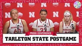 Nebraska Basketball Secures NINTH Win  Tarleton State  Nebraska Basketball Press Conference [upl. by Aleek]