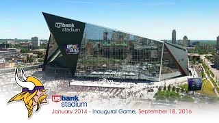 Official Minnesota Vikings US Bank Stadium Construction TimeLapse [upl. by Curkell]