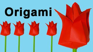 Como Hacer Flores De Papel Origami Fácil [upl. by Hadias794]