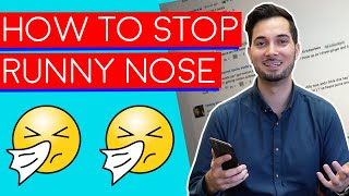 Runny Nose  How To Get Rid Of A Runny Nose  How To Stop A Runny Nose [upl. by Leund153]