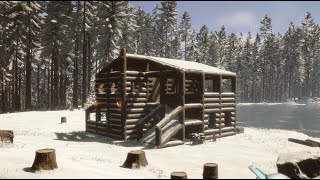 Sons of The Forest Building  How To Build a Lake House [upl. by Kurtz673]