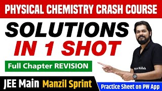 SOLUTIONS in One Shot  Full Chapter Revision  Class 12  JEE Main [upl. by Oaks817]