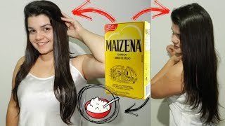 HIDRATAÇÃO COM MAIZENA PARA O CABELO [upl. by Lough]