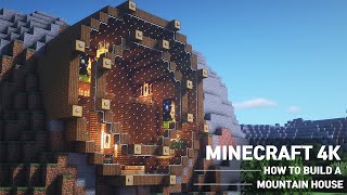 Easy Minecraft MOUNTAIN HOUSE Tutorial｜How to Build a House in Minecraft 105 [upl. by Yam]