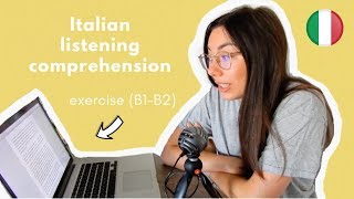 Italian listening comprehension il bar italiano B1B2 ita audio  transcript [upl. by Belicia786]