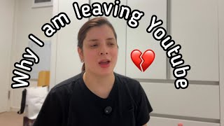 Why I am leaving Youtube💔 [upl. by Adnalram]