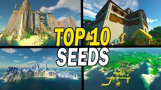 Top 10 Minecraft 1165 BEST Seeds PC JAVA Edition [upl. by Atnwahs]