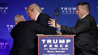 Donald Trump rushed off stage during rally in Nevada [upl. by Wayland]