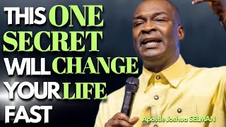 Apostle JOSHUA SELMAN REVEAL One SECRET That Changed His LIFE AND How it can also change yours [upl. by Itsuj436]